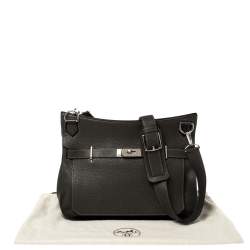 Pre Owned Hermes Vert Gris Clemence Leather Palladium Hardware Jypsiere 37 Bag