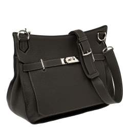 Pre Owned Hermes Vert Gris Clemence Leather Palladium Hardware Jypsiere 37 Bag