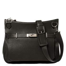 Hermes Verrou 23 Bag Black Epsom Palladium Hardware