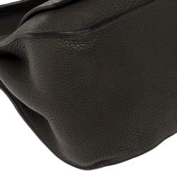 Pre Owned Hermes Vert Gris Clemence Leather Palladium Hardware Jypsiere 37 Bag