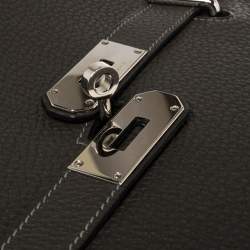 Pre Owned Hermes Vert Gris Clemence Leather Palladium Hardware Jypsiere 37 Bag