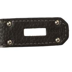 Pre Owned Hermes Vert Gris Clemence Leather Palladium Hardware Jypsiere 37 Bag