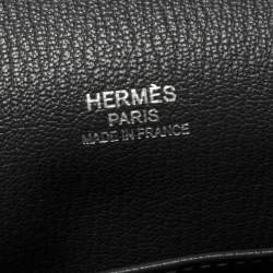 Pre Owned Hermes Vert Gris Clemence Leather Palladium Hardware Jypsiere 37 Bag