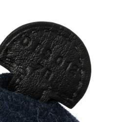 Pre Owned Hermes Blue Nuit/Black Feutre and Swift Leather Evelyne I TPM Bag