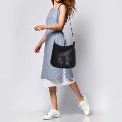 Pre Owned Hermes Black Togo Leather Evelyne III GM Bag