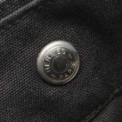 مملوكة مسبقًا Hermes Black Canvas Fourre Tout GM Tote Bag