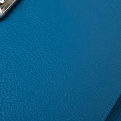 Hermes Blue Zanzibar Togo Leather Palladium Hardware Jypsiere 37 Bag
