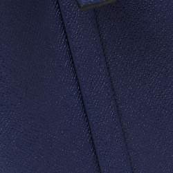 Pre Owned Hermes Bleu Encre/Brique/Black Epsom Leather Picotin Lock Tressage MM Bag