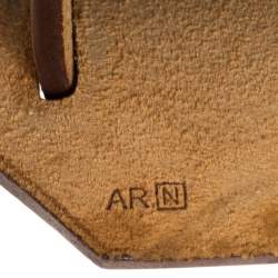 Pre Owned Hermes Natural/Blue Lin Canvas and Leather Herbag Zip 31 Bag