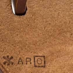 Pre Owned Hermes Fauve/Cassis Lin Canvas and Leather Herbag Zip 39 Bag