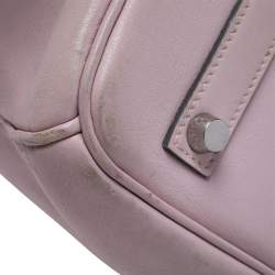Hermes Rose Dragee Swift Leather Palladium Hardware Birkin 35 Bag