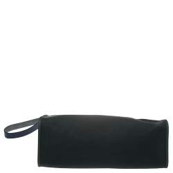 مملوكة مسبقًا Hermes Bleu Saphir/Vert Cypres Canvas and Leather Herbag Zip 39 Bag