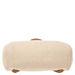 Pre Owned Hermes Natural/Toile Canvas and Leather 2 in 1 Herbag PM Bag