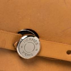 Pre Owned Hermes Natural/Toile Canvas and Leather 2 in 1 Herbag PM Bag