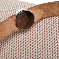 Pre Owned Hermes Natural/Toile Canvas and Leather 2 in 1 Herbag PM Bag