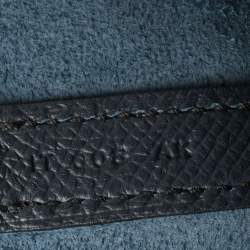 Pre Owned Hermes Bleu Indigo/Black/Terre Battue Epsom Leather Picotin Lock Cuir De Tressage MM Bag