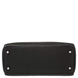 Pre Owned Hermes Black Togo Leather Palladium Hardware Kelly Retourne 28 Bag