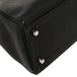 Pre Owned Hermes Black Togo Leather Palladium Hardware Kelly Retourne 28 Bag