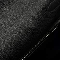 Pre Owned Hermes Black Togo Leather Palladium Hardware Kelly Retourne 28 Bag