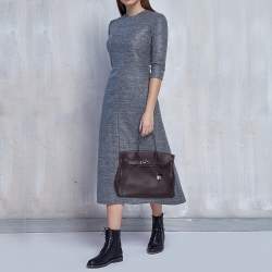 Hermes Raisin Clemence Leather Palladium Hardware Birkin 30 Bag