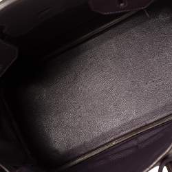 Hermes Raisin Clemence Leather Palladium Hardware Birkin 30 Bag