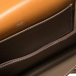 Pre Owned Hermes Natural Sable Veau Butler Leather Palladium Hardware Roulis 24 Bag