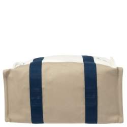 Pre Owned Hermes Bleu Marine Canvas Adada Nappy Bag