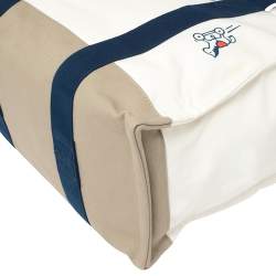 Pre Owned Hermes Bleu Marine Canvas Adada Nappy Bag