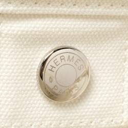 Pre Owned Hermes Bleu Marine Canvas Adada Nappy Bag