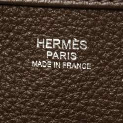 Hermes Cacao Togo Leather Evelyne III GM Bag