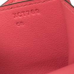 Pre Owned Hermés Rose Azalee Swift Leather Palladium Hardware Constance 18 Bag