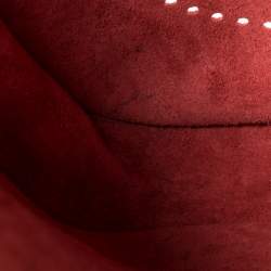 Pre Owned Hermes Rouge Vif Clemence Leather Evelyne III GM Bag