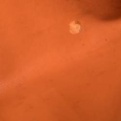 Pre Owned Hermes Orange Epsom Leather Elan Jige 29 Clutch