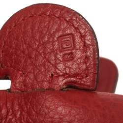 Pre Owned Hermes Rouge Vif Togo Leather Evelyne I PM Bag