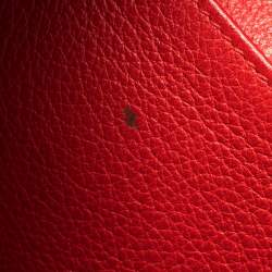 Pre Owned Hermes Rouge Vif Togo Leather Evelyne I PM Bag