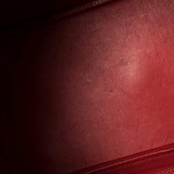 Pre Owned Hermes Rouge Vif Taurillon Clemence Leather Gold Hardware Lindy 34 Bag