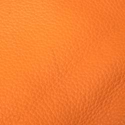 Hermes Orange Taurillon Clemence Leather Palladium Hardware Shoulder Kelly 42 Bag