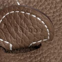 Pre Owned Hermes Taupe Grey Togo Leather Evelyne III PM Bag
