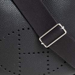 Pre Owned Hermes Prunoir Taurillon Clemence Leather Evelyne III PM Bag