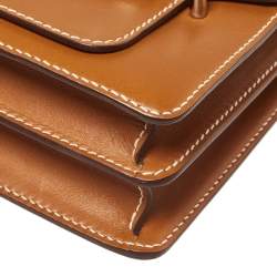 Pre Owned Hermes Natural Sable Veau Butler Leather Palladium Hardware Roulis 24 Bag