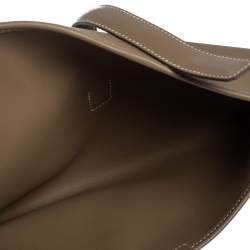 Pre Owned Hermes Etoupe Swift Leather Elan Jige 29 Clutch