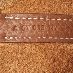 Pre Owned Hermes Gold Clemence Leather Gold Hardware Picotin Lock 22 Bag