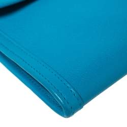 Pre Owned Hermés Bleu Zanzibar Chevre Leather Elan Jige 29 Clutch