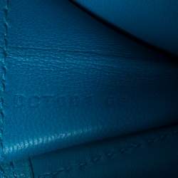 Pre Owned Hermés Bleu Zanzibar Chevre Leather Elan Jige 29 Clutch