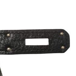 Pre Owned Hermés Noir Togo Leather Palladium Hardware Kelly Retourne 32 Bag