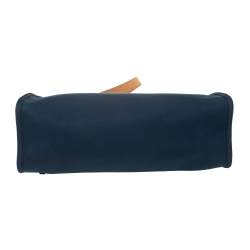Pre Owned Hermes Bleu De Malte/Natural Canvas And Leather Herbag Zip 31 Bag