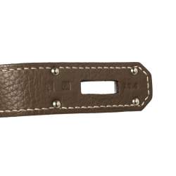 Pre Owned Hermes Etoupe Taurillon Clemence Leather Palladium Hardware Jypsiere 31 Bag