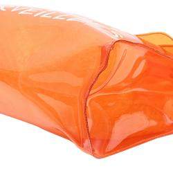 Pre Owned Hermes Orange Vinyl Kelly Tote Bag