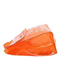Pre Owned Hermes Orange Vinyl Kelly Tote Bag
