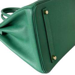 Pre Owned Hermès Vert Vertigo Epsom Birkin 35 Bag